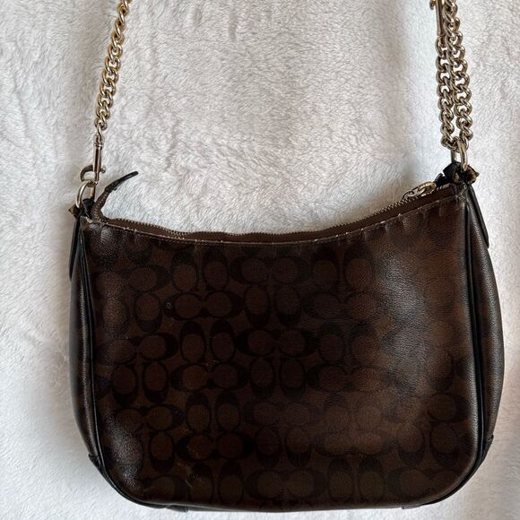 Coach Signature Brown Crossbody - Picture 8 of 12